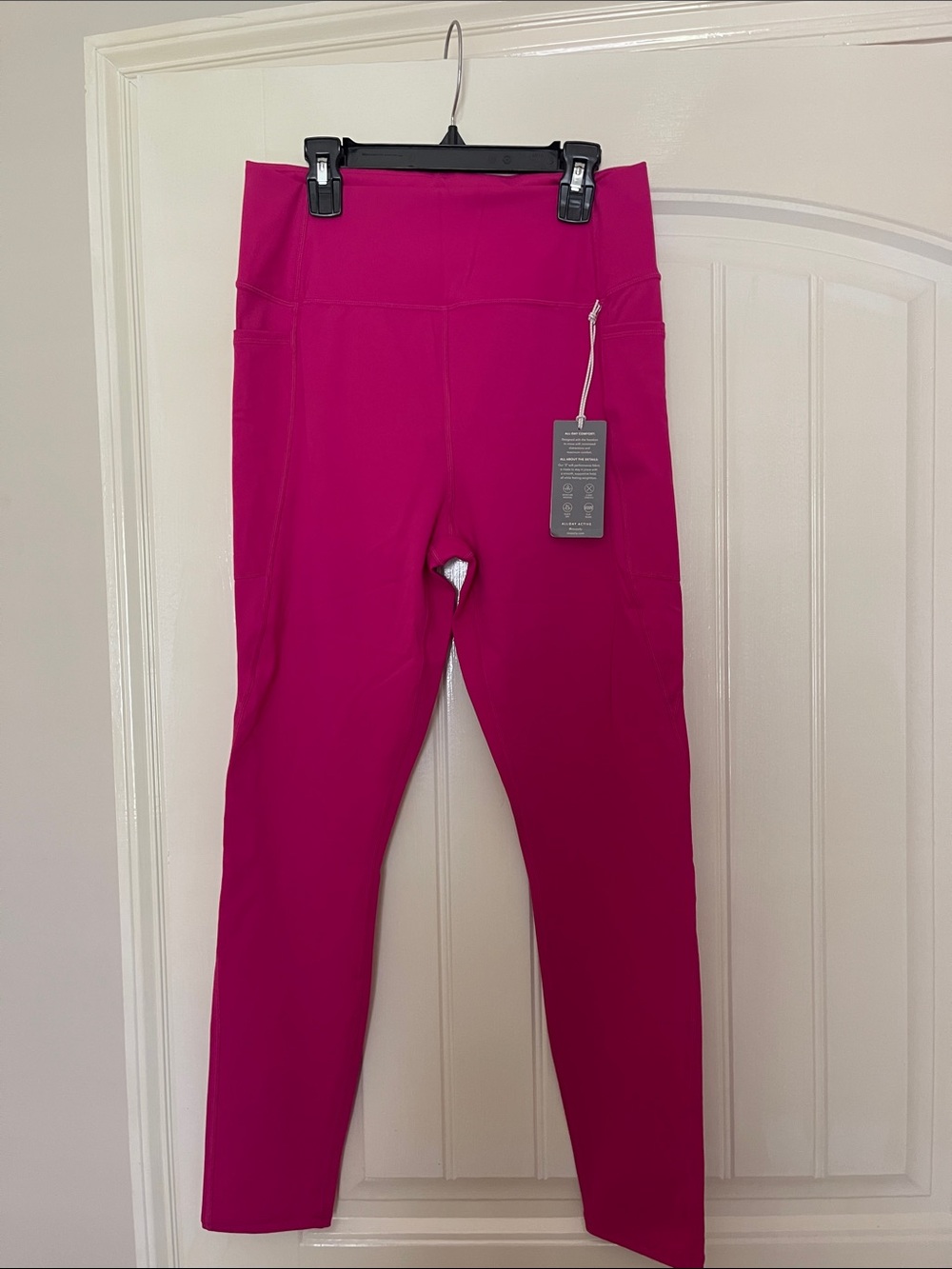 NWT! Z Supply Active Hot Pink High-Waist 7/8 Leggings